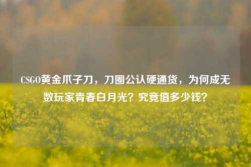 CSGO黄金爪子刀，刀圈公认硬通货，为何成无数玩家青春白月光？究竟值多少钱？