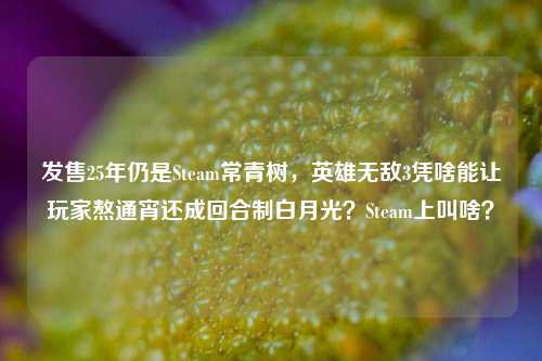 发售25年仍是Steam常青树，英雄无敌3凭啥能让玩家熬通宵还成回合制白月光？Steam上叫啥？