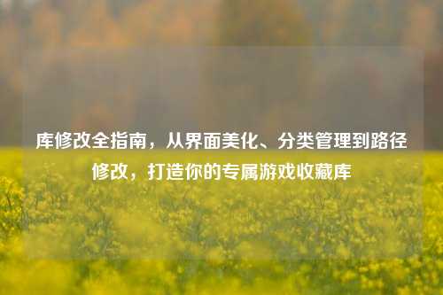 库修改全指南，从界面美化、分类管理到路径修改，打造你的专属游戏收藏库