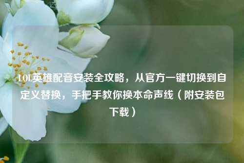 LOL英雄配音安装全攻略，从官方一键切换到自定义替换，手把手教你换本命声线（附安装包下载）