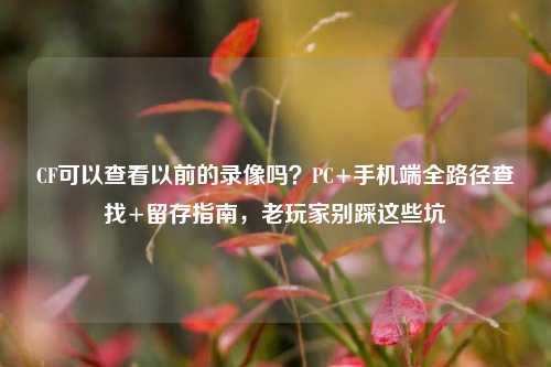 CF可以查看以前的录像吗？PC+手机端全路径查找+留存指南，老玩家别踩这些坑