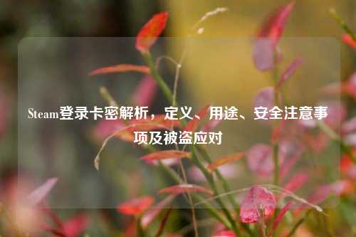 Steam登录卡密解析，定义、用途、安全注意事项及被盗应对