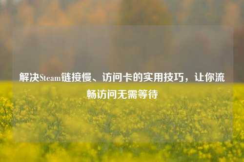 解决Steam链接慢、访问卡的实用技巧，让你流畅访问无需等待