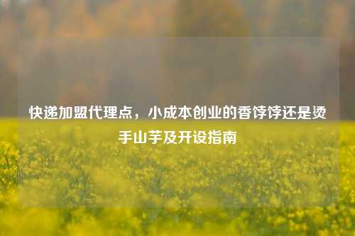 快递加盟代理点，小成本创业的香饽饽还是烫手山芋及开设指南