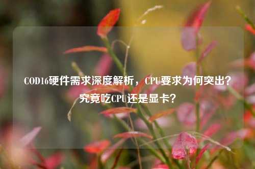 COD16硬件需求深度解析，CPU要求为何突出？究竟吃CPU还是显卡？