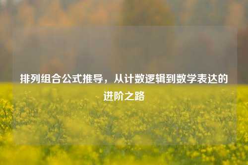 排列组合公式推导，从计数逻辑到数学表达的进阶之路
