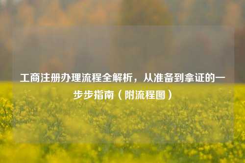 工商注册办理流程全解析，从准备到拿证的一步步指南（附流程图）